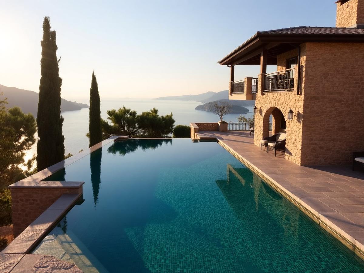 Vila sa bazenom i pogledom na Jadran, Reževići